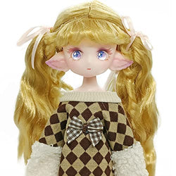 bositigo Original Pretty Elf Anime Design 1/7 BJD Dolls 8.26 Inch Ball Jointed Doll DIY Toys with Clothes Outfit Shoes Wig Hair Makeup,Best Birthday Gift for Princess Girls Kids Children - Fairy