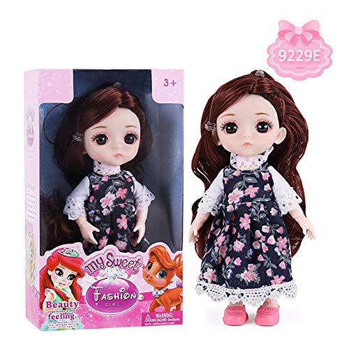 Angelhood 6 Inch BJD Doll Ball Joint Doll,Realistic Doll Soft Baby Doll,Suitable for Adults Or Children Toy Gift