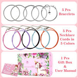 Charm Bracelet Making Kit for Girls, 85Pcs Jewelry Making Kit, Bracelets for DIY Craft, Toys Gifts Set for Girls Teens Age 8-12