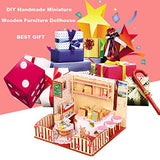 Dollhouse Miniature with Furniture,DIY 3D Wooden Doll House Kit Scenes Style Plus with Dust Cover and LED,1:24 Scale Creative Room Idea Best Gift for Children Friend Lover BM524 (Western Restaurant)