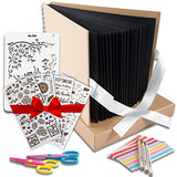 Scrapbook Photo Album DIY Kit,I Deal Wedding, Anniversary Book Family Memory Box w/Accessories - Keep Favorite Memories Alive - 80 Thick Pages, 320 Photos - Scrapbooking Birthday or Graduation Gift