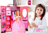UCanaan 11.5 Inch Girl Doll and Closet Set with Clothes and Accessories Items Including Fashion Dolls, Dressand Many Other Accessories (Refer Picture Shows)，Best Gitfs for Girls Christmas Birthday