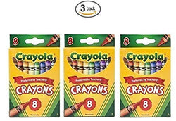 Crayola 52-3008 Crayons,8 Count (3 Pack) 8 (3), Pack of 3