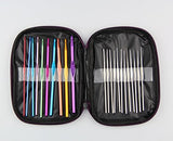 RayLineDo 22pcs Mixed Aluminum Handle Crochet Hooks Needles Yarn Weave Knit Craft Set with 20PCS