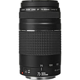 Canon EF 75-300mm f/4-5.6 III Telephoto Zoom Lens for Canon SLR Cameras, 6473A003 (Renewed)