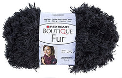 Red Heart Fur Yarn, Slate