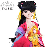 EVA BJD Tang Concubines 1/3 SD Doll Full Set 22inch Girl Ball Jointed Dolls BJD Toy Action Figure + Makeup + Accessory GIF