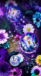 YALKIN 5D Diamond Painting Kits for Adults (15.7x27.6inch) DIY Large Butterfly Full Round Drill Cross Stitch Embroidery Pictures Arts Paint by Number Kits Diamond Painting Kits for Home Wall Decor