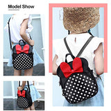 Cute Mouse Backpack Purse for Girls Kids Mini Backpack Small Black Leather Daypack Women Backpack Travel Bag Little Girl Crossbody Purse Toddler Backpack