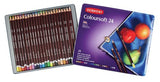 Derwent Colored Pencils, Colorsoft Pencils, Drawing, Art, Metal Tin, 24 Count