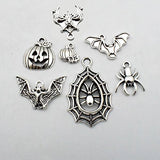 Halloween Charm-100g(about 55-60pcs) Antique Silver Halloween Collection Craft Supplies Charms