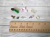 Miniature Mail Set With Letter Paper Envelopes Feather Ink Perfume and Plant.