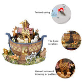 LOVE FOR YOU Noah's Ark Music box Christian Bible Stories for Home Decor ornaments Birthday Gift Baptism gift
