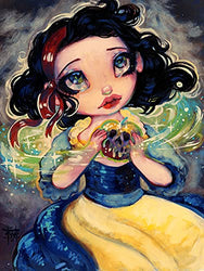 Xuan Art II Diamond Painting Kit for Adults Large Size The Princess and The Poisoned Apple Full Drill DIY Diamond Painting, Resin Pen and Pre-Cut Sticker Ready for Use (The Wishing Apple)
