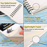 Dyvicl Sketch Pad 5.5"x8.5" Sketch Book, 100 Sheets (68 lb/100gsm), Spiral Sketchbook Acid Free Drawing Paper for Kids Adults Beginners Artists