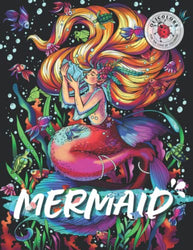 Mermaid Coloring Book for Adults: 50 Unique Illustrations With Beautiful Mermaids & Fantasy Sea Creatures for Relaxation