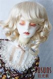 JD164 8-9inch SD Charming Curly Doll Wigs 1/3 Synthetic Mohair BJD Accessories (Blond)