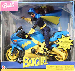 Barbie Year 2003 Super Hero 12 Inch Doll Set - Barbie as Batgirl with Batgirl's Motorcycle and Batarang