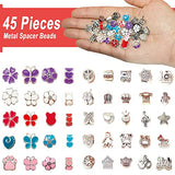 Bracelet Making Kit for Girls, Anjulery 150Pcs Charm Bracelets Kit with Beads, Jewelry Charms, Bracelets and Necklace String for DIY Craft, Gift Idea for Teen Girls