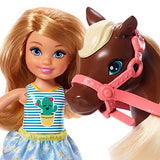 Barbie Club Chelsea Doll and Horse, 6-Inch Blonde, Wearing Fashion and Accessories, Gift for 3 to 7 Year Olds