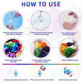 Tie Dye Kit，26 Colors Fabric Dye Kits for Kids, Adults and Groups with Rubber Bands, Gloves, Funnel, Apron,Table Covers and Spray nozzles Add Water Only for Party Gathering Festival User-Friendly