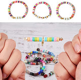 Livuxx 5100 pcs Clay Beads kit in 22 Colors for Jewelry Making, Bracelet Making, Necklace with Heishi Beads, Pendant Charms, 4 Colorful Elastic Strings, Safety Scissors for Kids and Adults