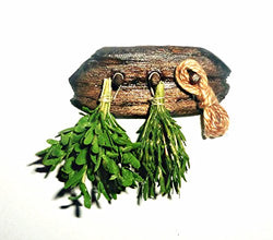 Spices. Rosemary and sage. Dollhouse miniature 1:12