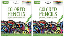 Crayola Colored Pencils, 50 Count, Vibrant Colors, Pre-sharpened, Art Tools, (2 Pack of 50)