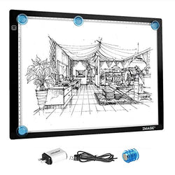 A3 LED Light Pad for Diamond Painting,Ultra-Thin USB Powered Dimmable Brightness Magnetic Artcraft Tracing Light Board Apply to Artists Drawing Sketching Animation Designing Stencilling X-ray Viewing