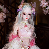 YolvRy 1/3 BJD Doll 24 Inch Princess Doll 34 Ball Jointed Doll DIY Toys with Clothes Shoes Hair Makeup, Best Gift for Christmas Doll Lovers (Jasmine)