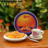 Odoria 1:12 Miniature 10Pcs Butter Cookies with 2Pcs Cans Dollhouse Kitchen Accessories