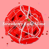 CIOAIWAE Butter Slime Kit,Strawberry Slime Super Soft and Non-Sticky, Party Favors Slime Toys for Girls Boys (7oz 200ML)