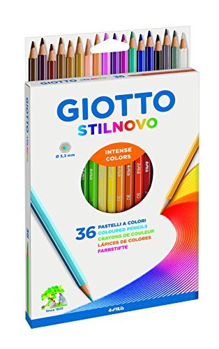 Giotto Stilnovo Coloured Pencils Set of 36 Water Colours by Giotto