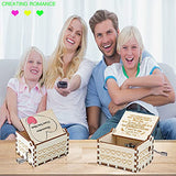 ASZKJ Wooden Music Box-Sunshine-Son/Daughter's Gift to MOM, is The Best Mother's Day，Christmas, Birthday,Thanksgiving Days Gift for mom (Hand-cranked, no Electricity/Battery)