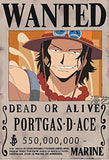 One Piece Wanted Posters 28.5cm×19.5cm, New Edition, Luffy 1.5 Billion, Set of 16Pcs