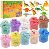10Pack Slime Kit-10 Dinosaur and Cute Charms.DIY Slimes Kits Super Soft and Non-Sticky, Slime Putty Toy Gift for Birthday and Festival