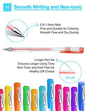 Gel Pens for Adult Coloring innhom Glitter Gel Pens Set 36 Colors Gel Pens Plus 36 Refills for Adult Coloring Books Drawing Doodling Crafting Bullet Journaling