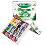 o Crayola LLC o - Thin Line Markers, Washable, Nontoxic, 200/BX, Assorted