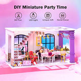 Rolife DIY Miniature Dollhouse Kit -1/24 Scale House Diorama Creative Gifts for Girl Teens/Adults(Party Time)