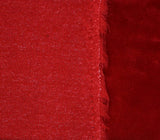 Faux Fur Fabric Long Pile Weasel FIRE RED / 60" Wide / Sold by the yard