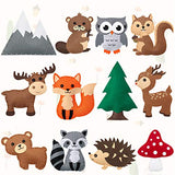 CiyvoLyeen Woodland Animals Craft Kit Forest Creatures DIY Sewing Felt Plush Animals for Kids Beginners Educational Sewing Set Girls and Boys Art Craft Kits