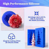 LET'S RESIN Silicone Molds Making Kit 30A, Blue Silicone for Making Molds,2 Part Molding Silicone, Liquid Silicone Rubber Mixing Ratio 1:1 - Ideal for Resin Molds, Silicone Molds DIY Making (20.8oz)