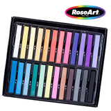 RoseArt Premium 24ct Long Soft Pastel Stick Set for Professionals - Pigment Rich, Full Size Pastel Sticks Vivid Colors