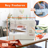 Beginner Sewing Machine, The Believe by American Home, Portable Basic Sewing Machine, 12 Built-in Stitches, AH600