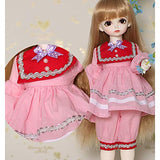 HGFDSA Original Design BJD Doll Clothes DIY Fashion Dress Handmade Toys for 1/4 Ball Jointed Doll - No Doll,C