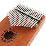 【Happy Shopping Day】OriGlam 17 Key Kalimba Mbira Thumb Piano, Finger Piano/Mbira 17 Tone Musical Toys with Engraved Notation, Hammer, Music Book for Music Lovers Beginners and Child