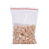 PH PandaHall 1Bag About 100 Pcs Cubic Zirconia Alloy Heart Shape Charms Sets for Jewelry Making