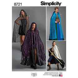 Simplicity 8721 Women's Cape Costume Sewing Pattern, One Size