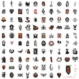 200PCS Cool Gothic Stickers Pack for Teens, Vinyl Punk Gothic Stickers for Water Bottle, Computer, Skateboard, Tablet, Luggage, Phone, Notebook, Trendy Aesthetic Decal for Laptop