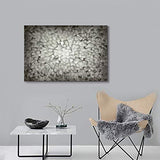 Gray Abstract Canvas Wall Art: 3D Grey & White Squares Textured Painting Modern Picture Artwork for Office (36'' x 24'' x 1 Panel)